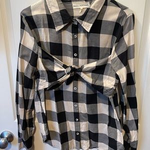 Mara Hoffman Tie button up!
